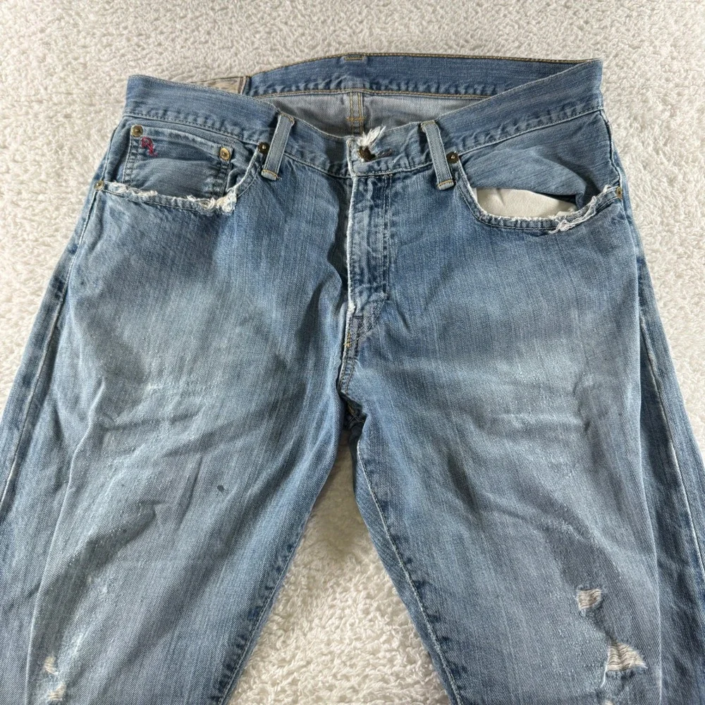 Polo Ralph Lauren Jeans Mens 32x30 Blue Denim The Classic Fit Preppy Casual Pony - Picture 5 of 11